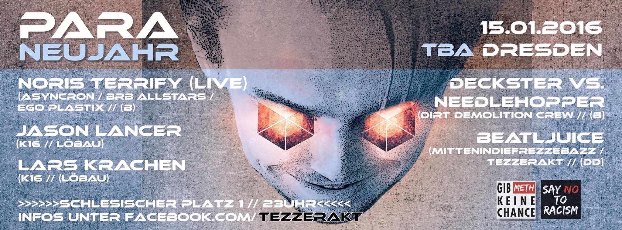 Para Neujahr Eventflyer Januar 2016