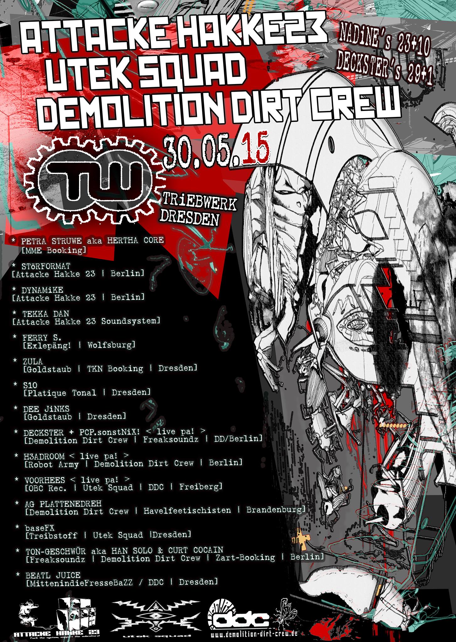 Triebwerk Dresden Eventflyer Mai 2015
